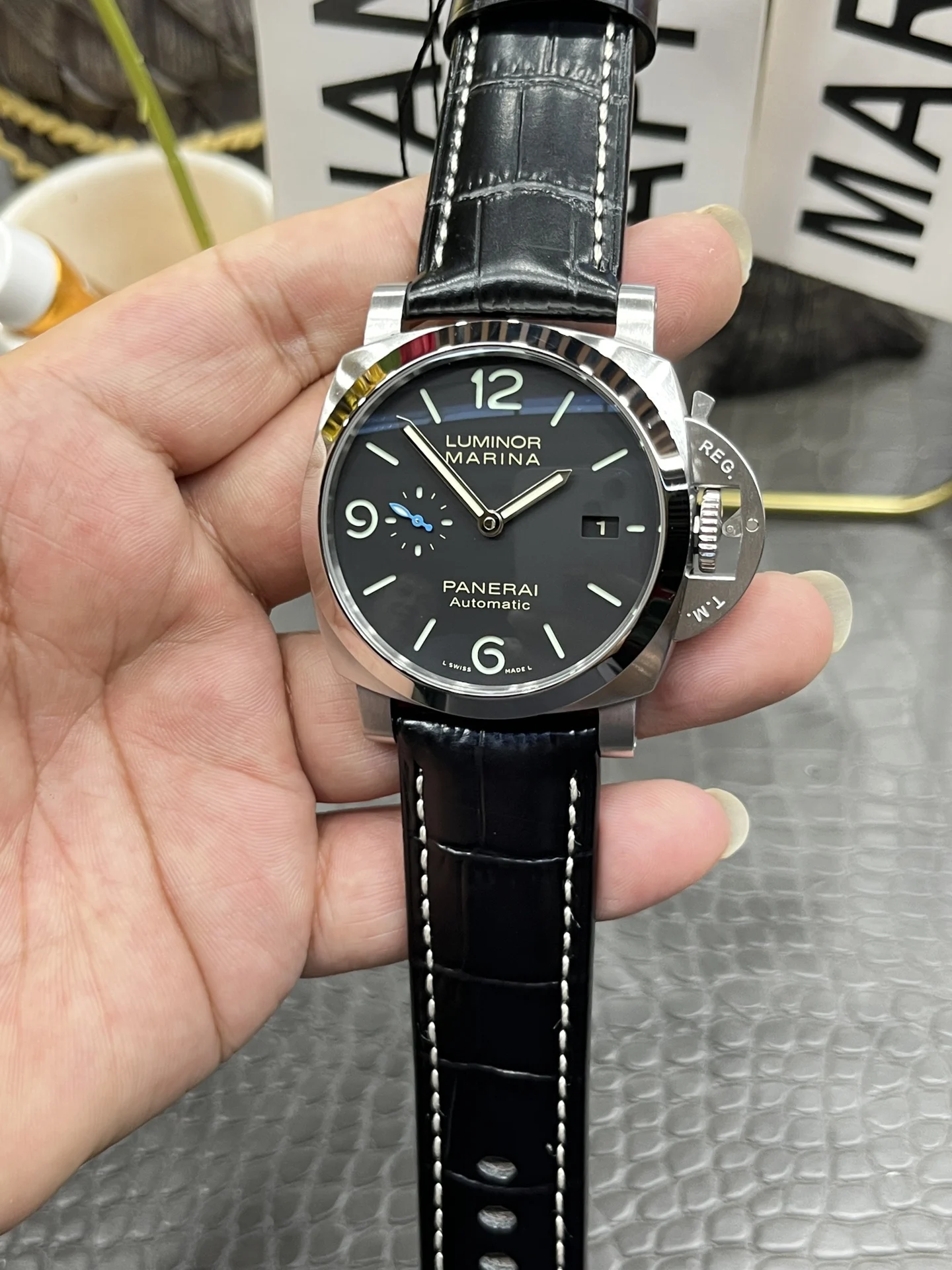 Panerai PAM09010 — photographed off the sweep