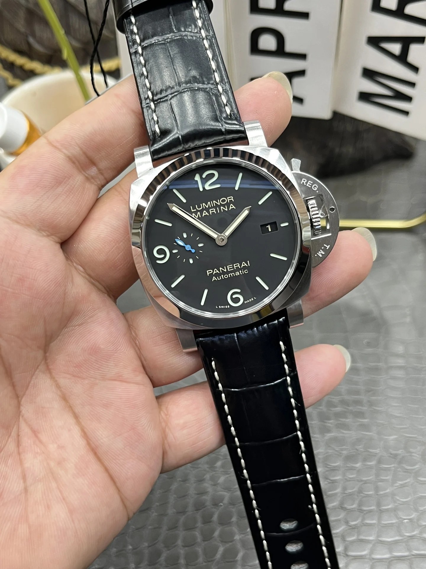 Panerai PAM09010 — photographed off the sweep