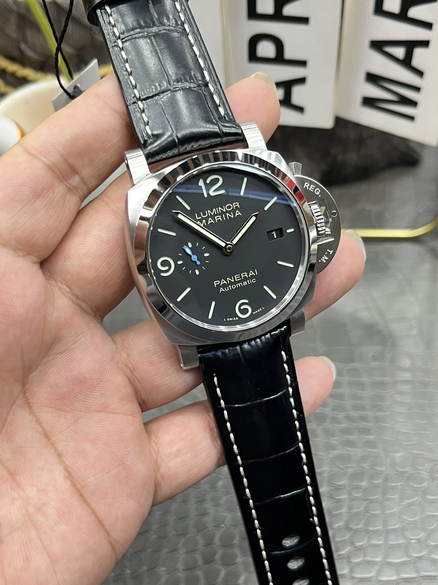 Panerai PAM09010 — photographed off the sweep