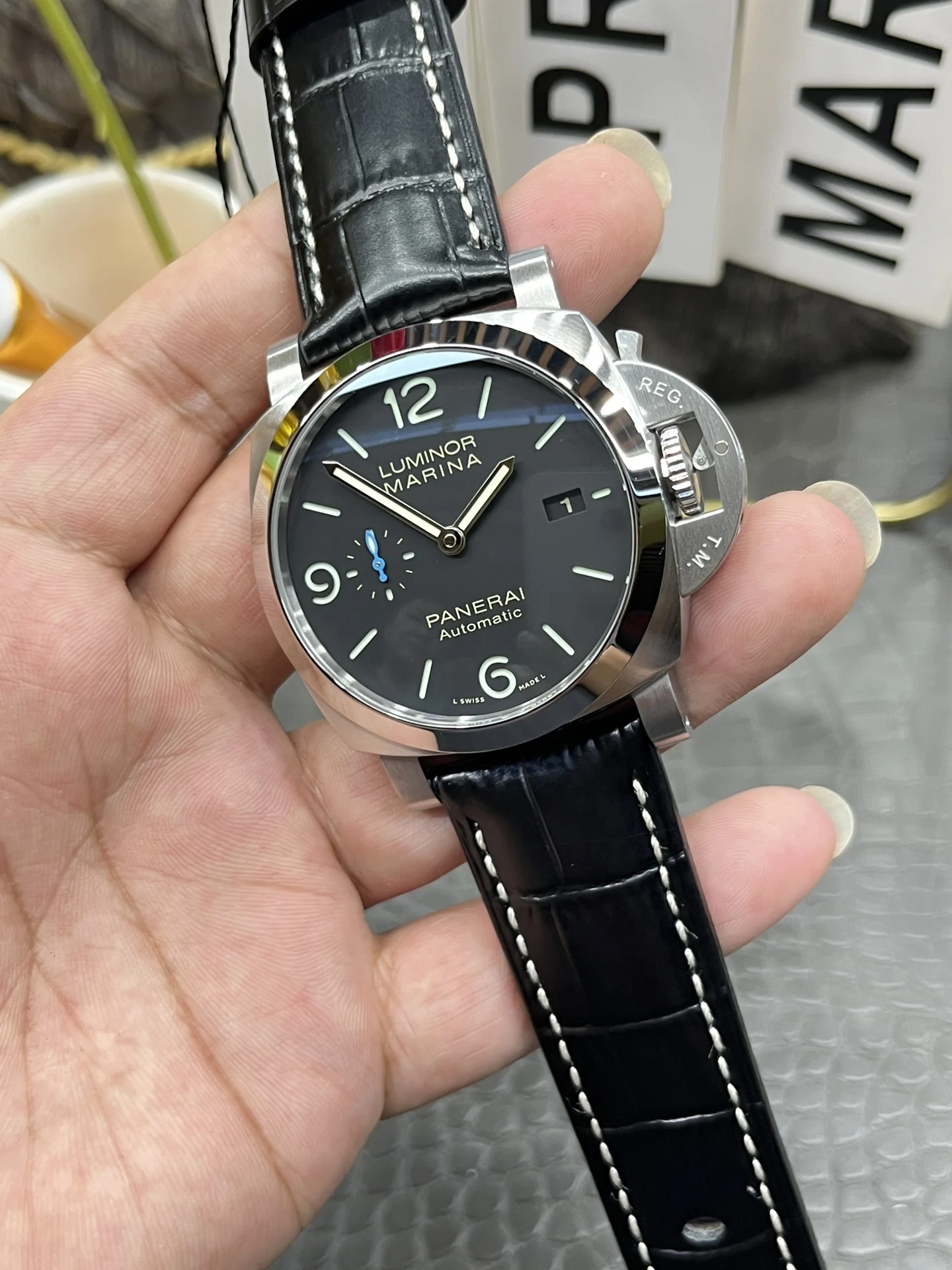 Panerai PAM09010 — photographed off the sweep