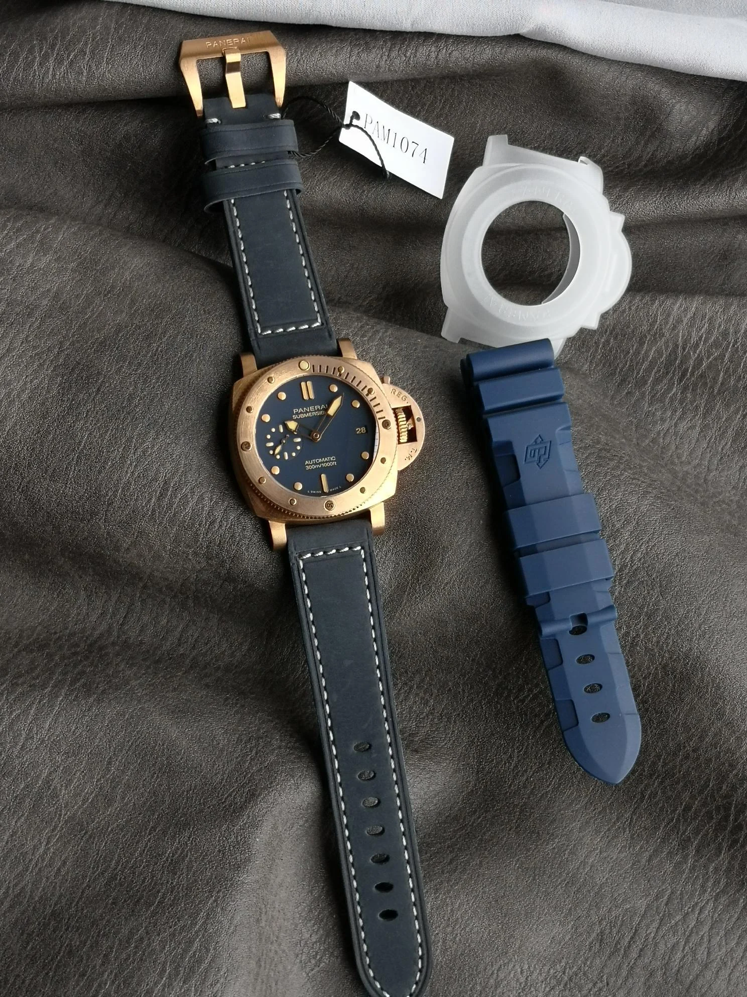 Panerai Submersible PAM01074 — photographed off the sweep