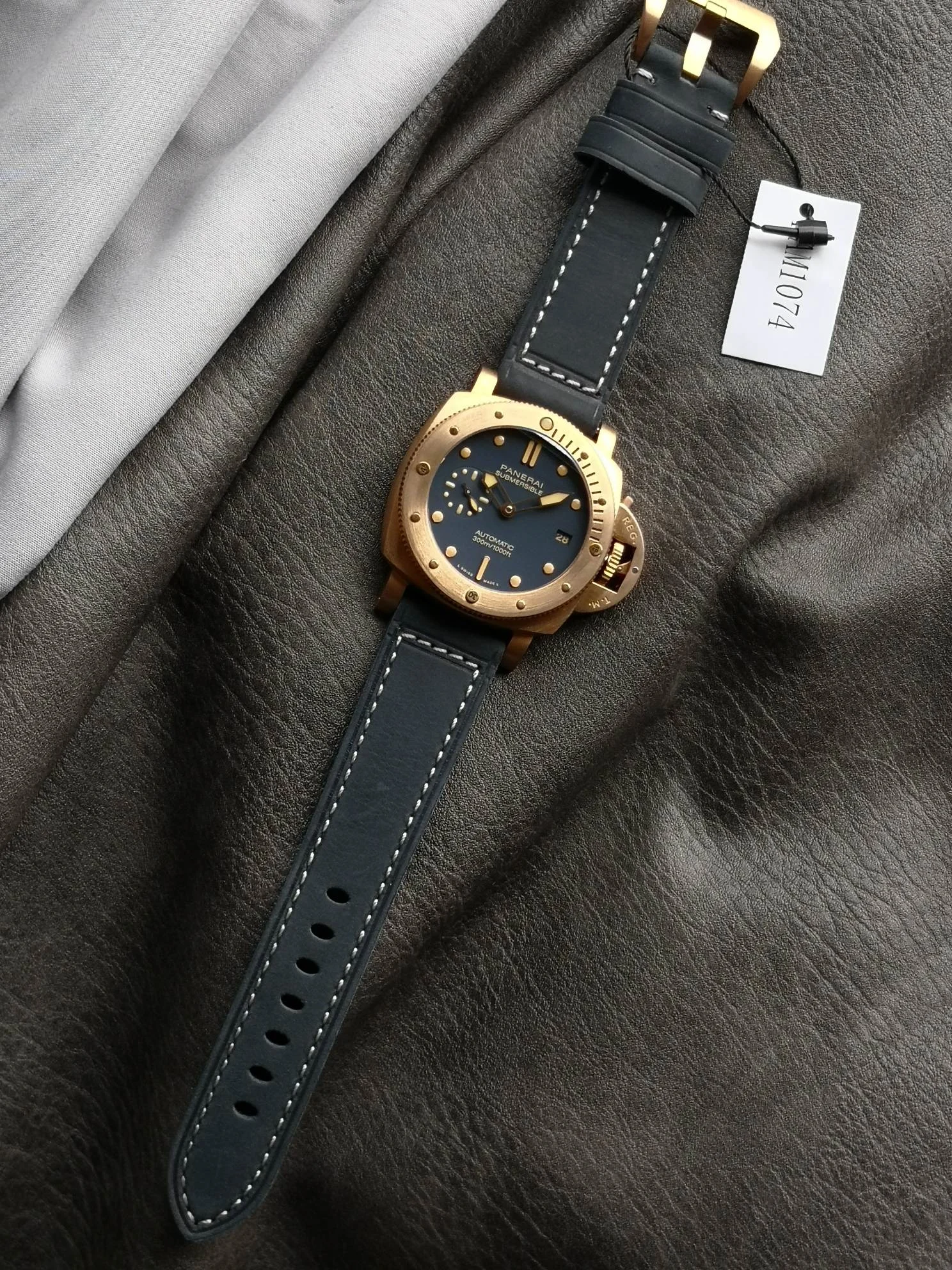 Panerai Submersible PAM01074 — photographed off the sweep