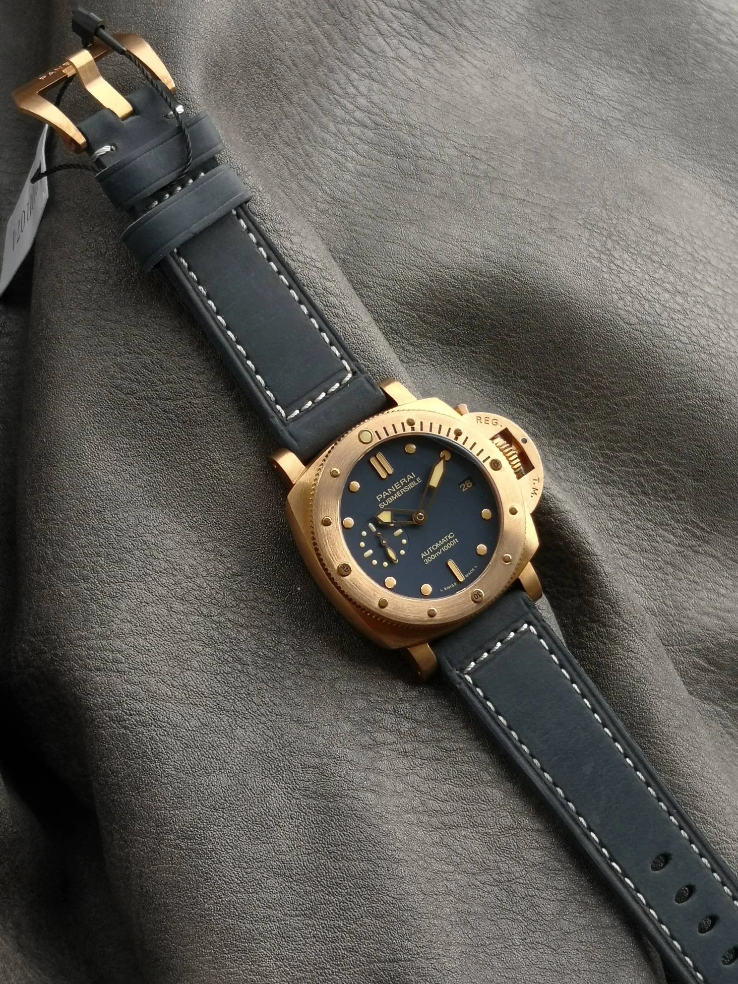 Panerai Submersible PAM01074 — photographed off the sweep