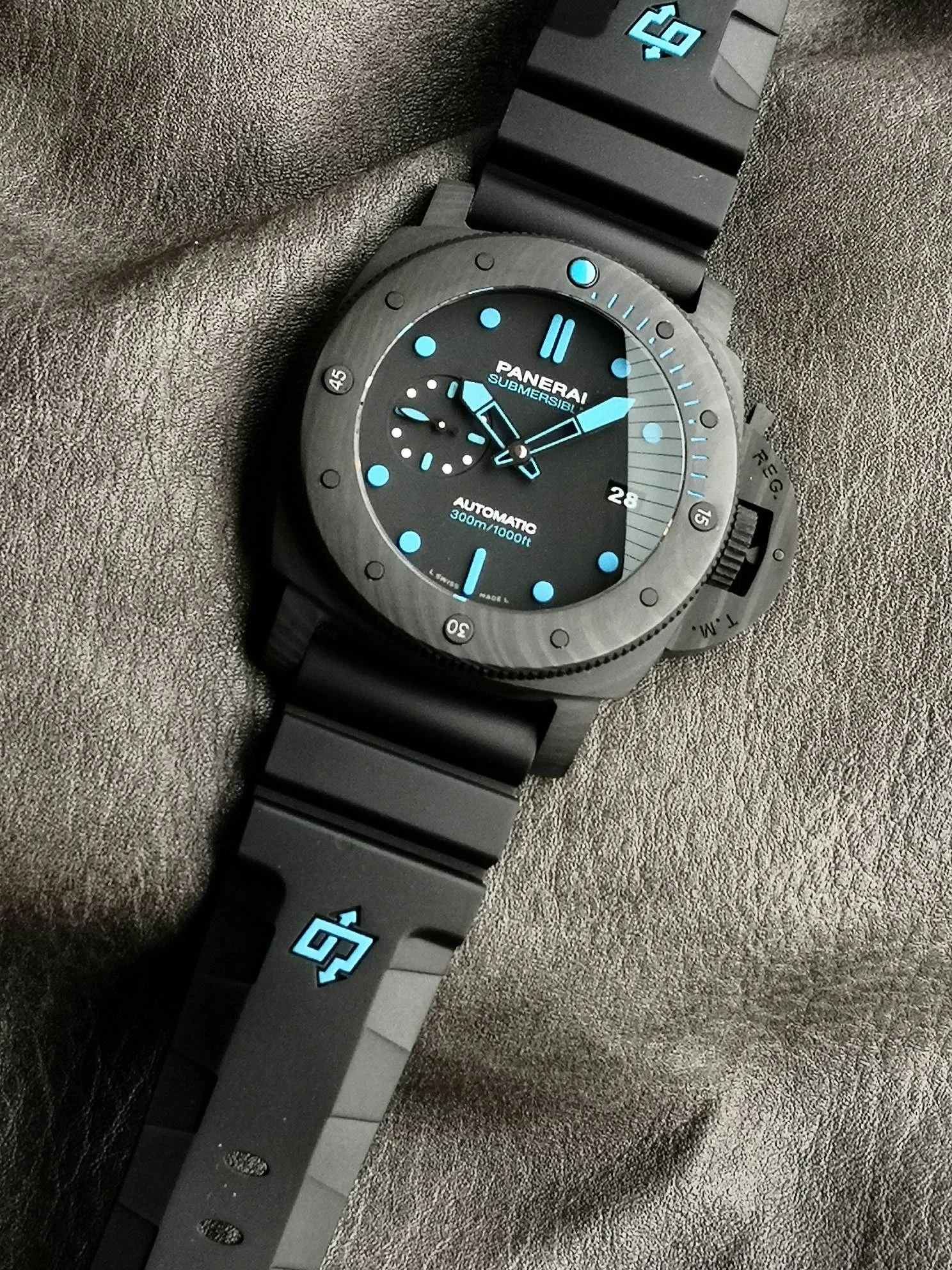 Panerai Submersible PAM01616 — photographed off the sweep
