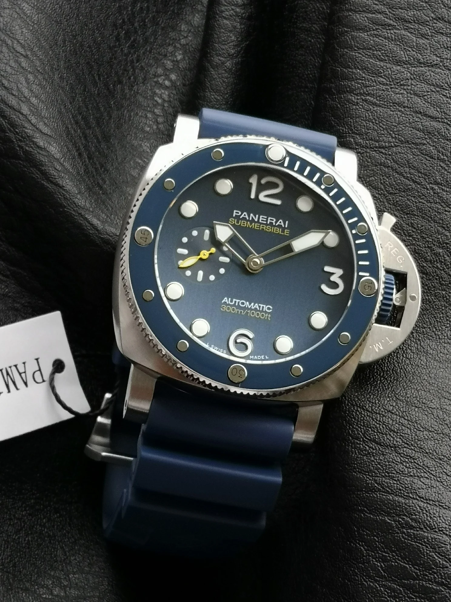 Panerai Submersible PAM01676 — photographed off the sweep