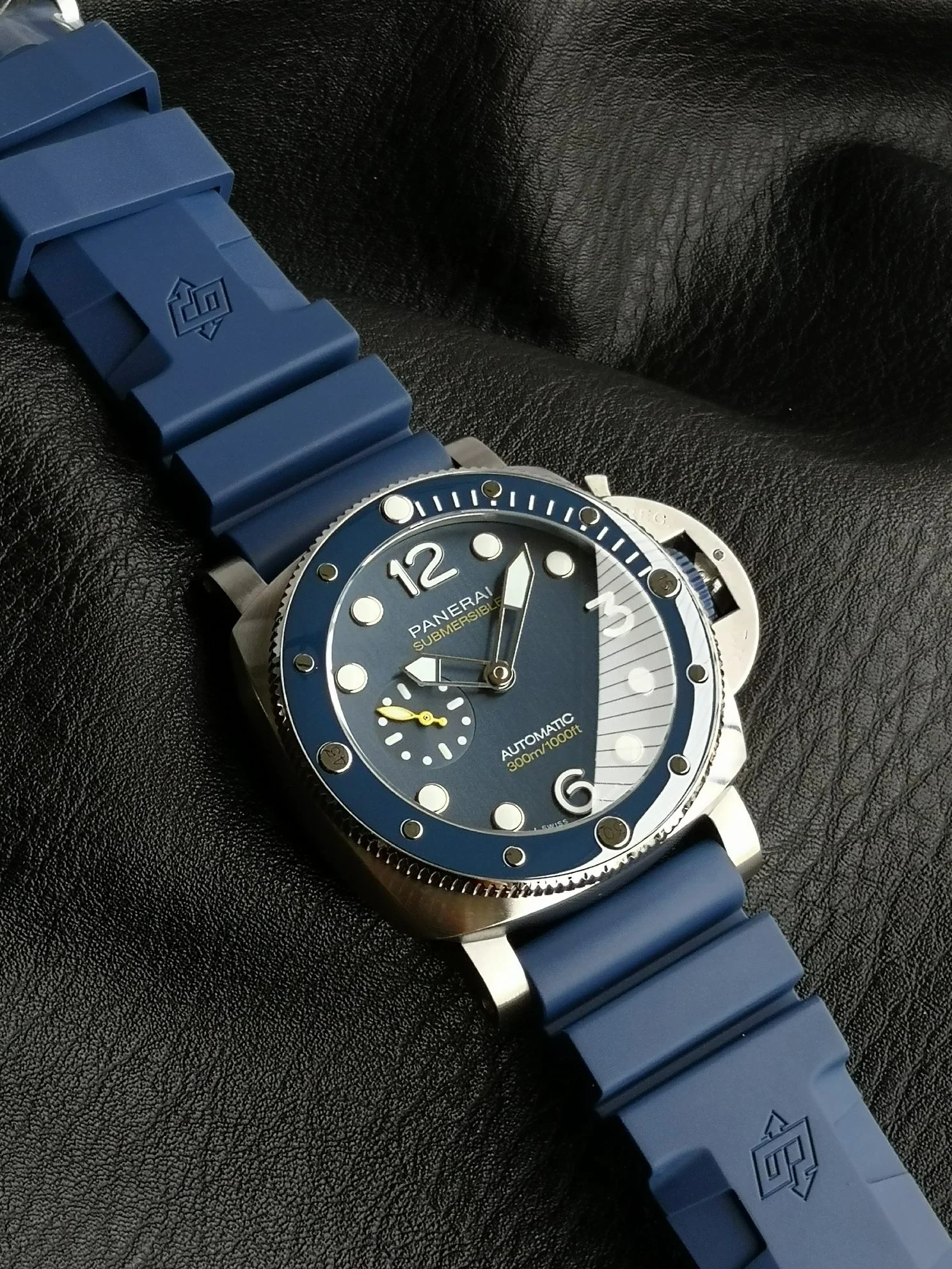 Panerai Submersible PAM01676 — photographed off the sweep