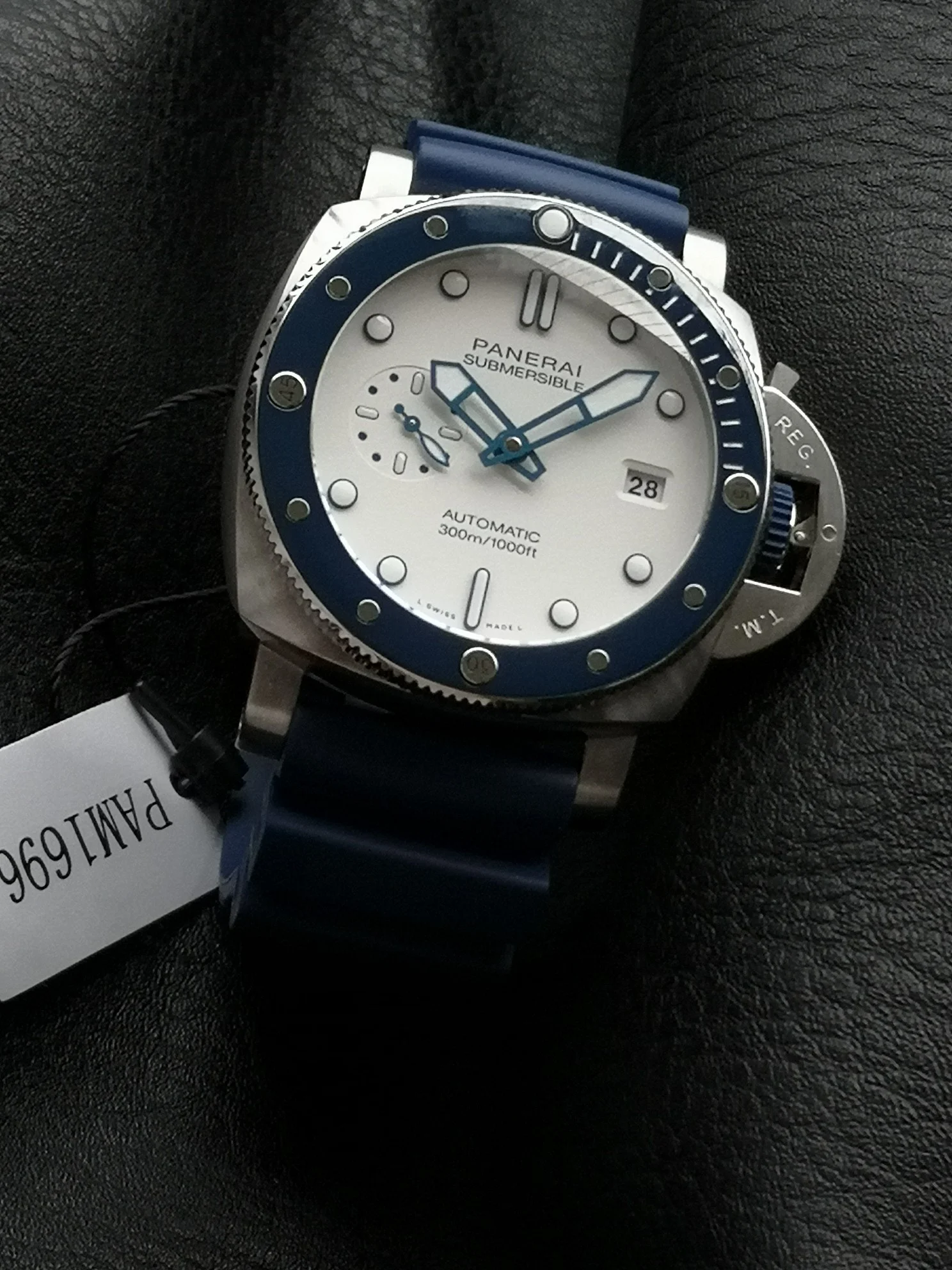 Panerai Submersible PAM01696 — photographed off the sweep