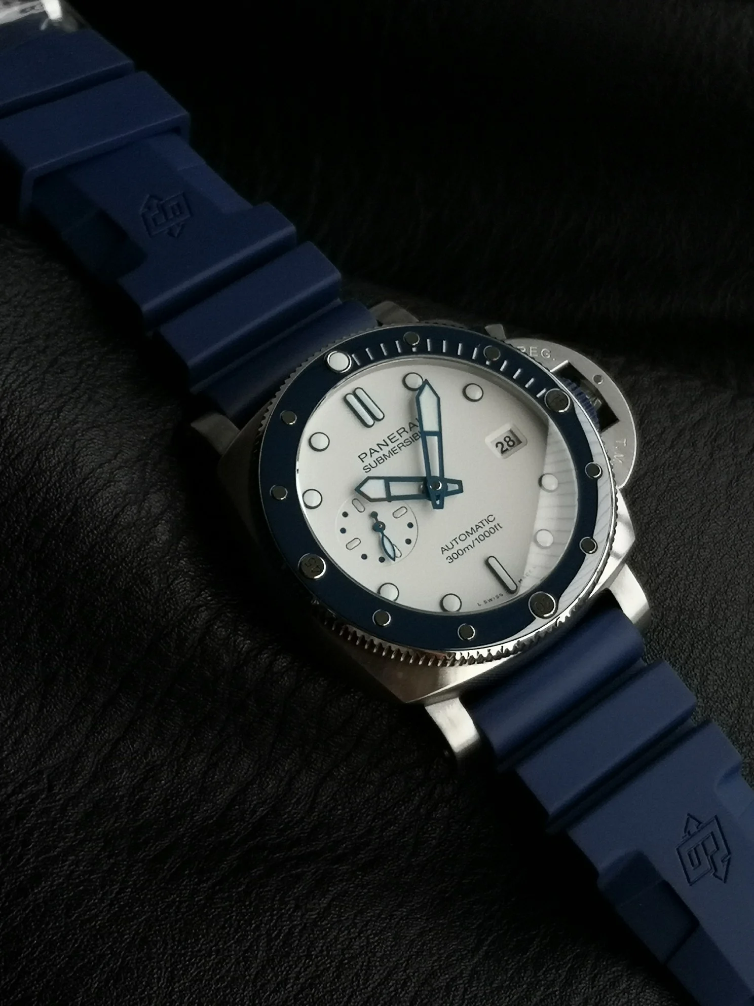 Panerai Submersible PAM01696 — photographed off the sweep