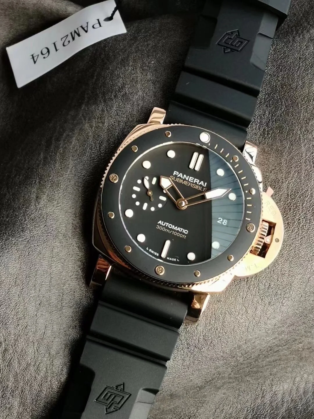 Panerai Submersible PAM02164 — photographed off the sweep