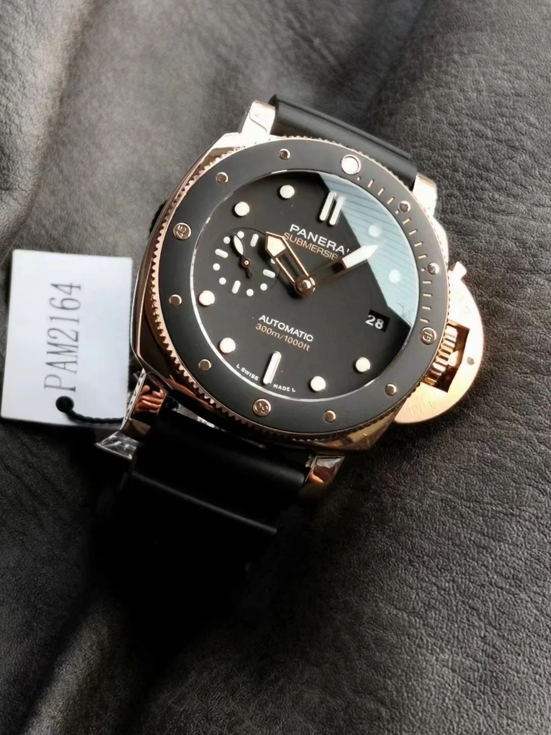 Panerai Submersible PAM02164 — photographed off the sweep