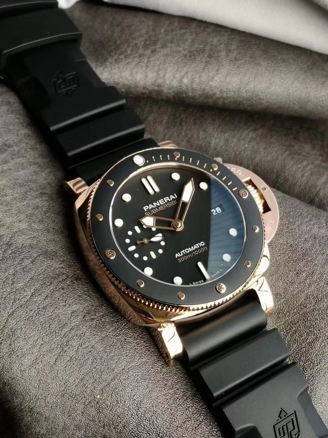 Panerai Submersible PAM02164 — photographed off the sweep