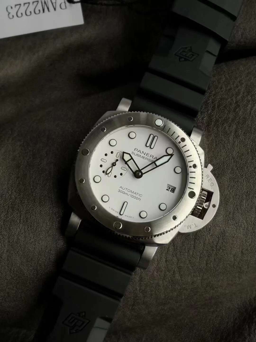 Panerai Submersible PAM02223 — photographed off the sweep