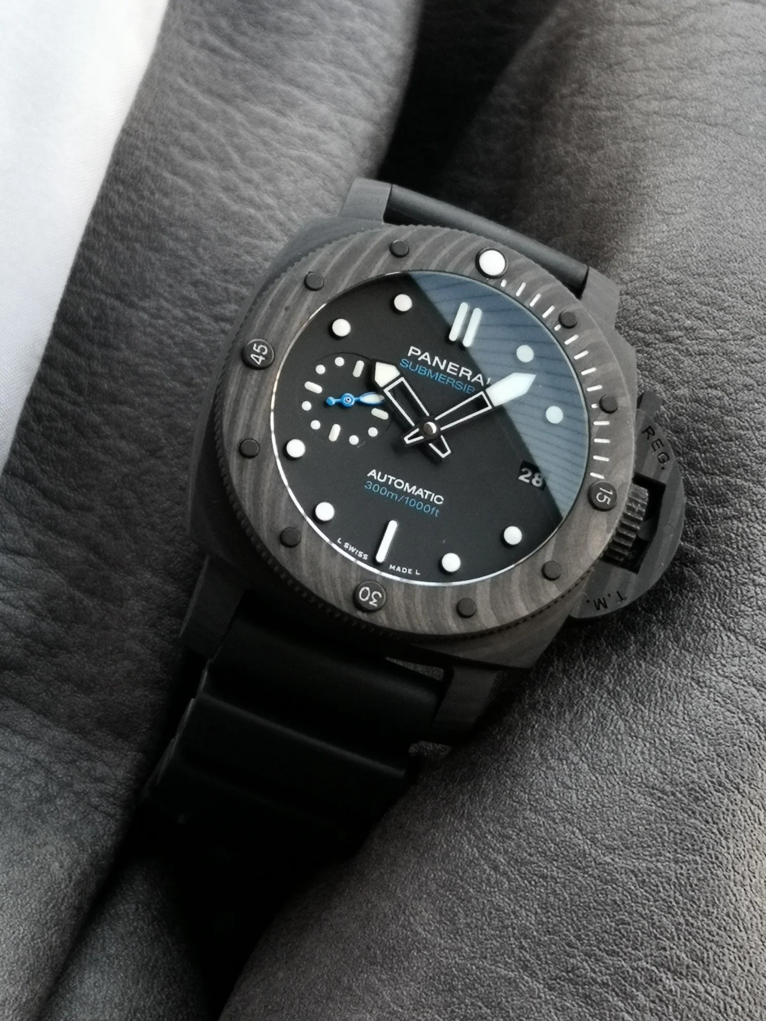 Panerai Submersible PAM02231 — photographed off the sweep