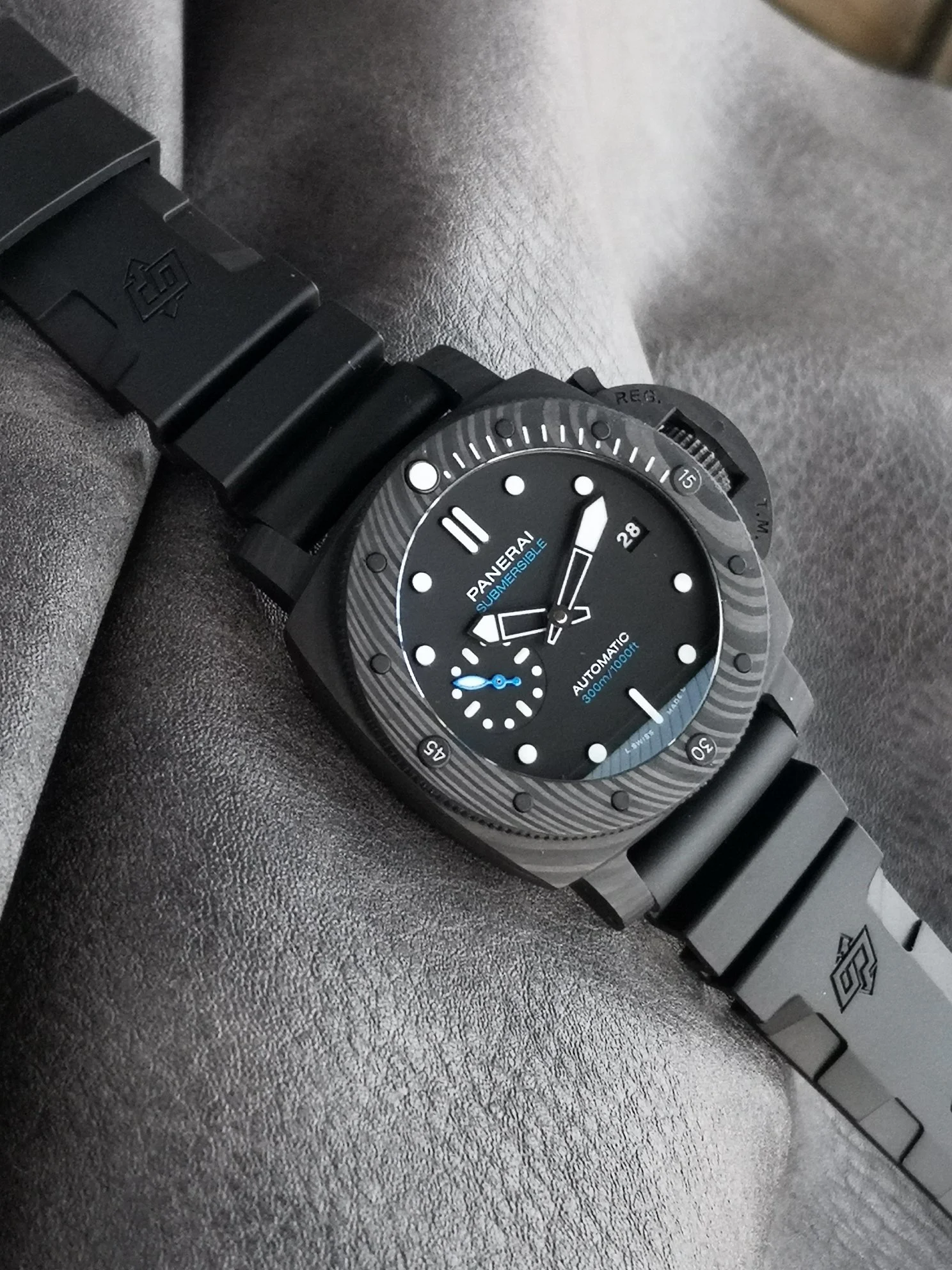 Panerai Submersible PAM02231 — photographed off the sweep
