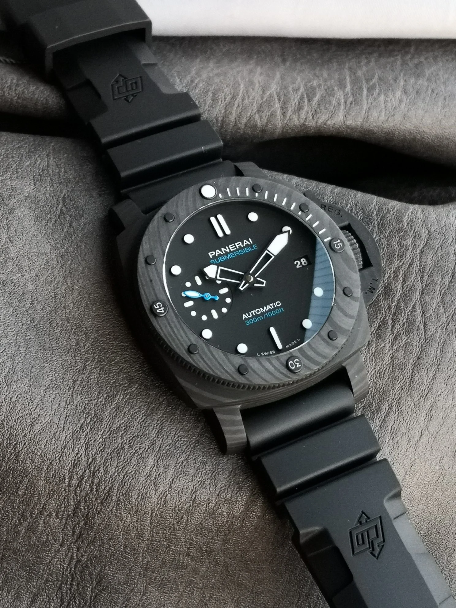 Panerai Submersible PAM02231 — photographed off the sweep