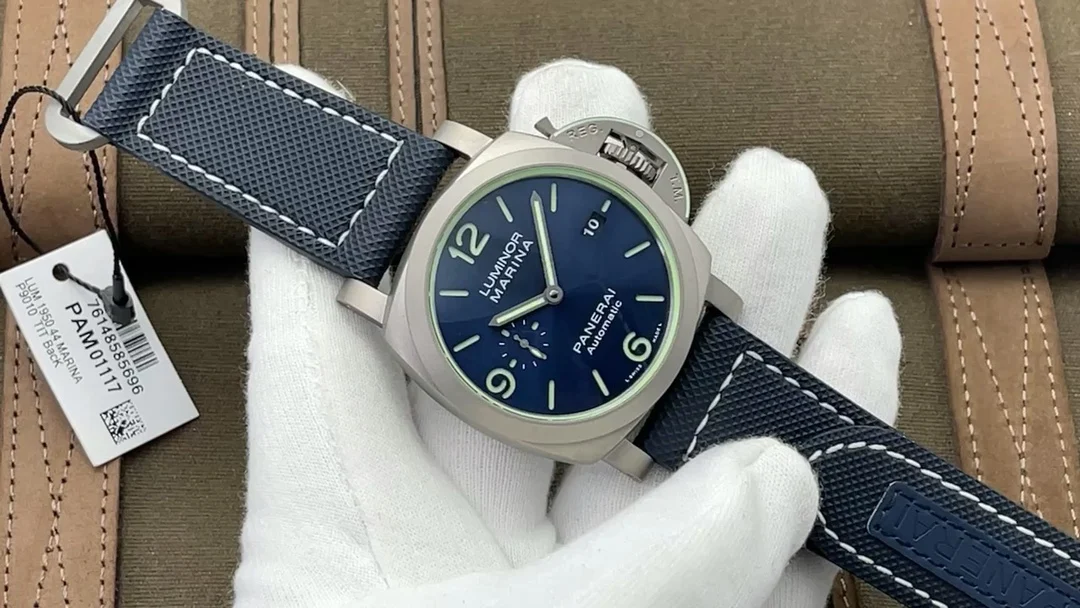 Panerai Titanium Blue Dial PAM01117 44mm