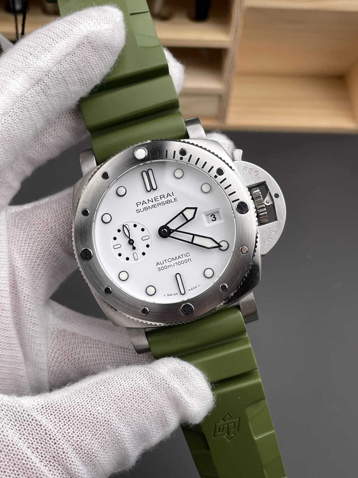 Panerai White Dial PAM01226 — photographed off the sweep