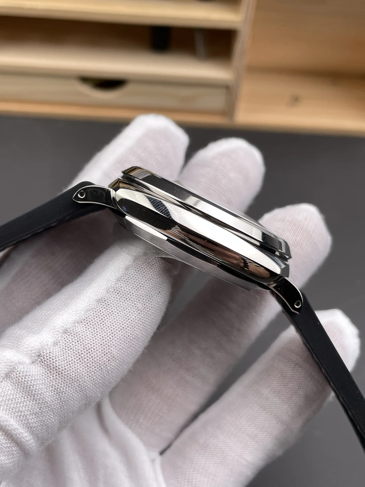 Panerai White Dial PAM01381 42mm — photographed off the sweep