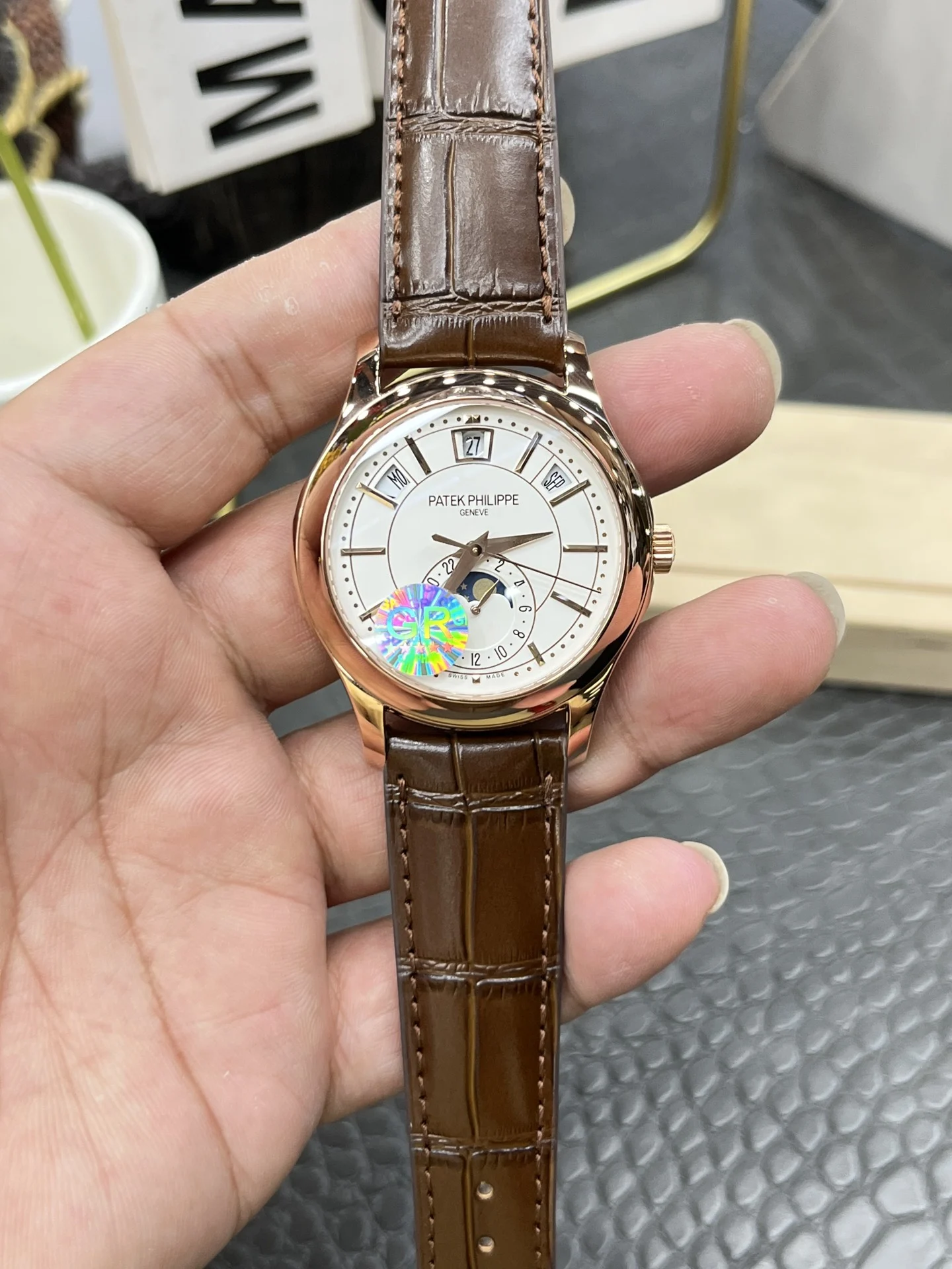Patek Philippe 40mm — photographed off the sweep
