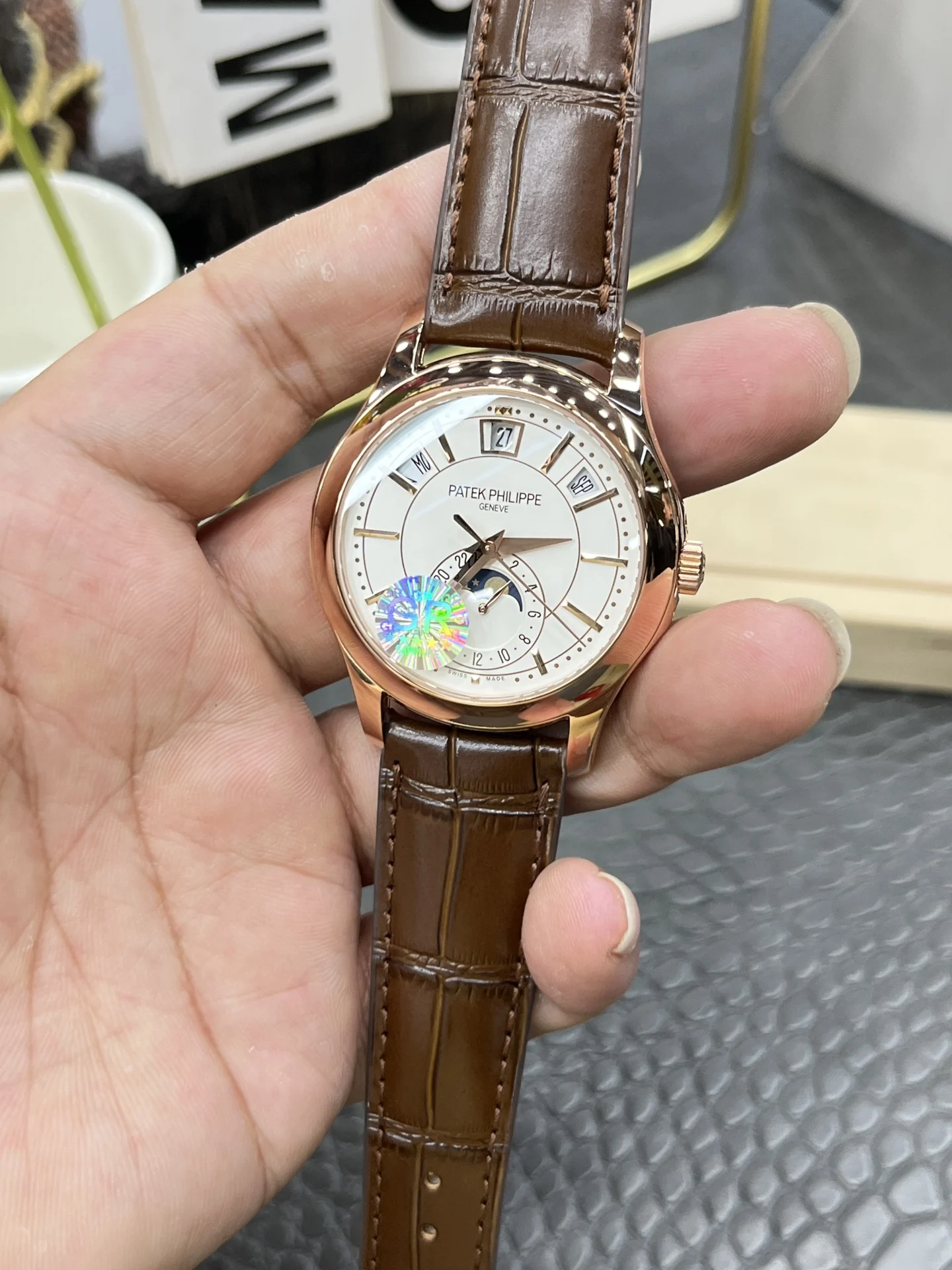 Patek Philippe 40mm — photographed off the sweep