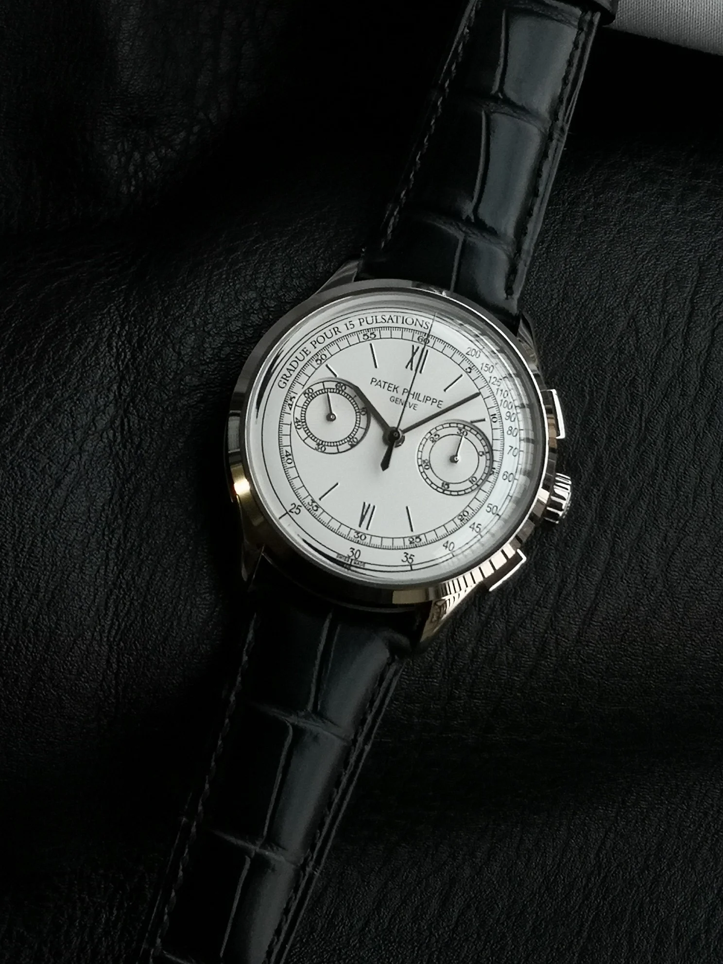 Patek Philippe 5170G 42mm — photographed off the sweep