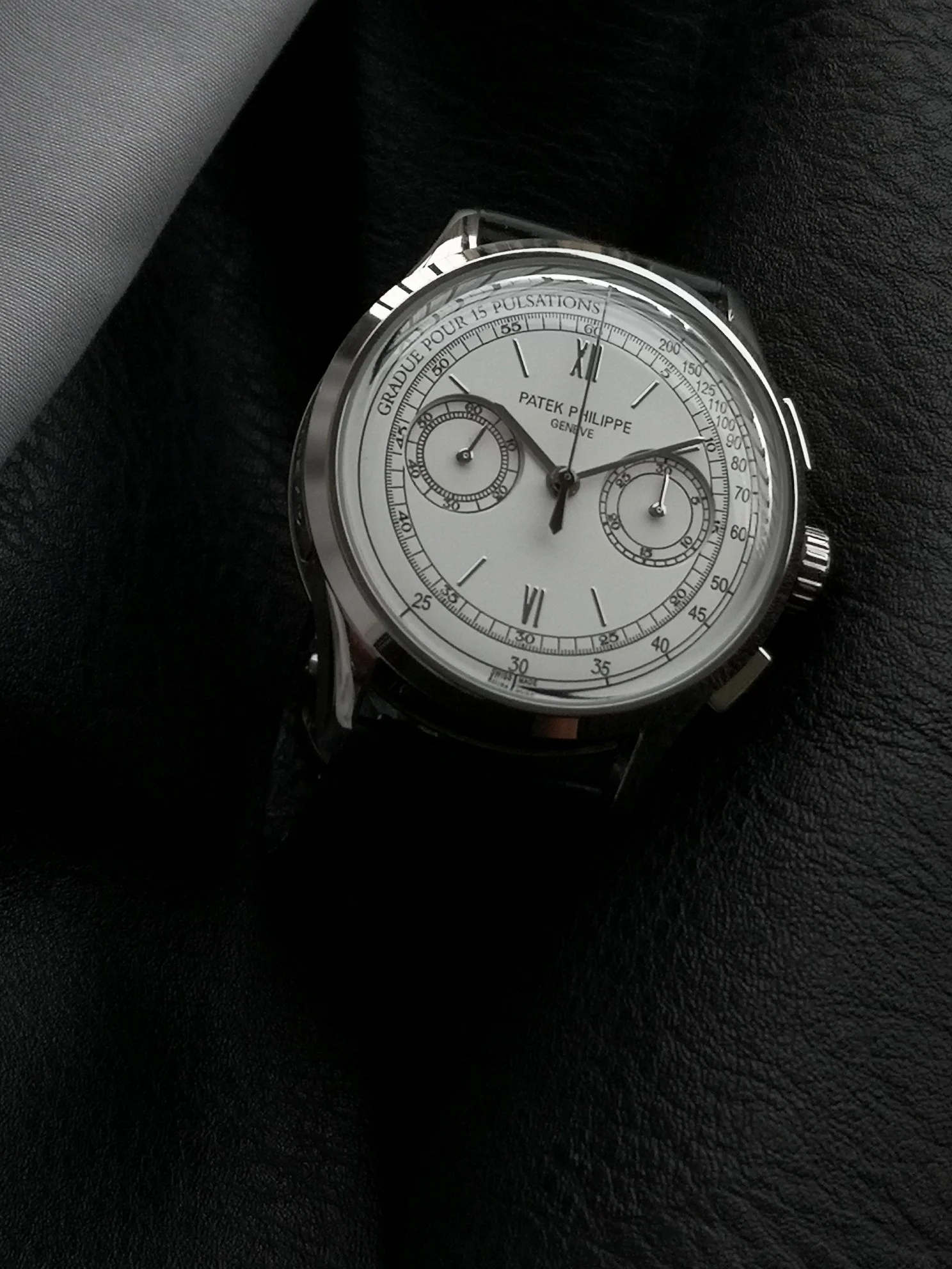 Patek Philippe 5170G 42mm — photographed off the sweep