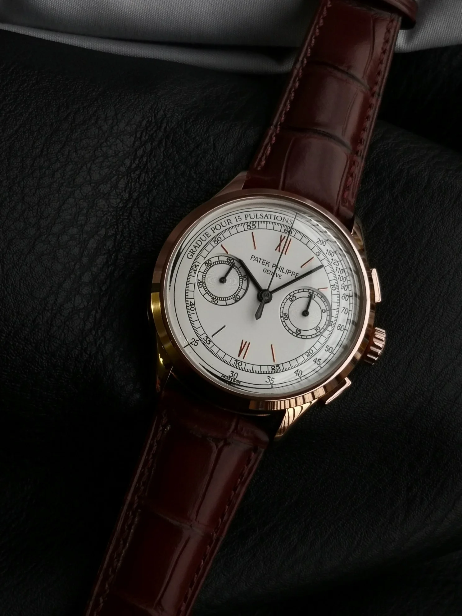 Patek Philippe 5170G 42mm — photographed off the sweep