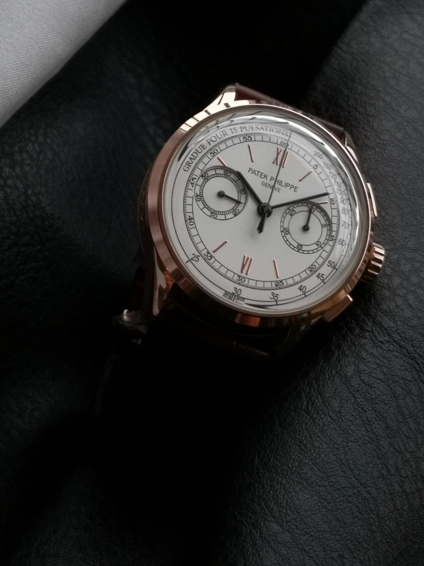 Patek Philippe 5170G 42mm — photographed off the sweep