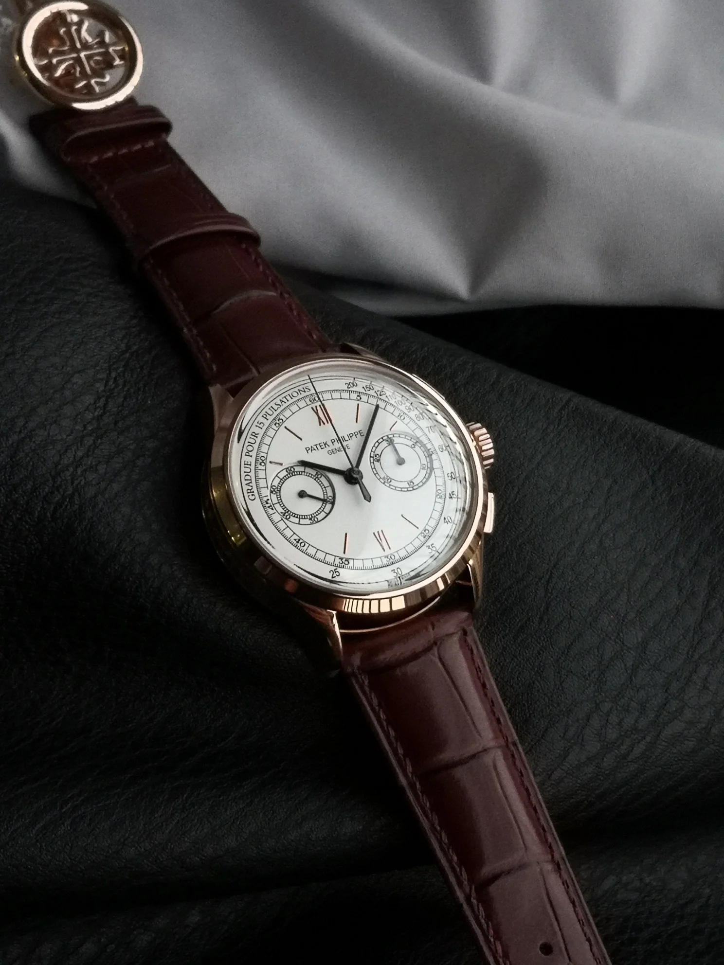 Patek Philippe 5170G 42mm — photographed off the sweep