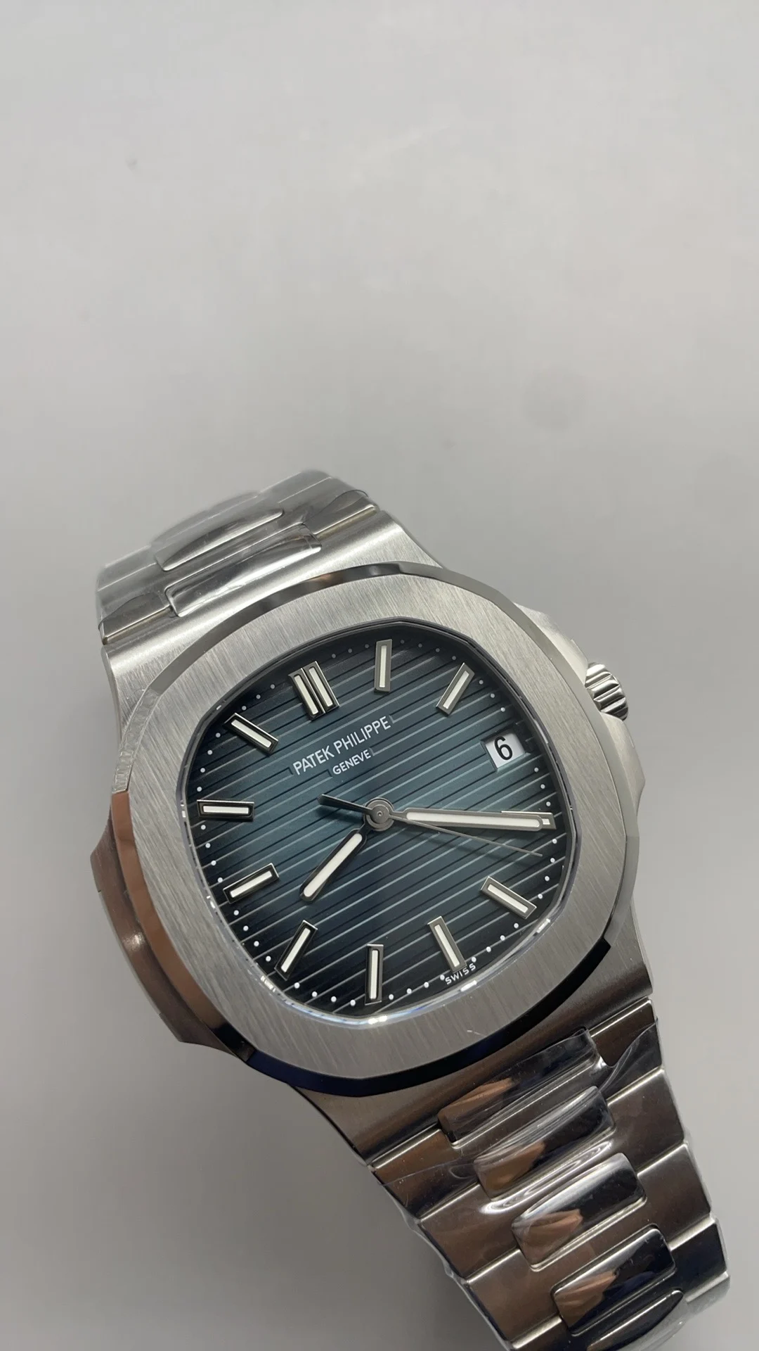 Patek Philippe 5711 — photographed off the sweep