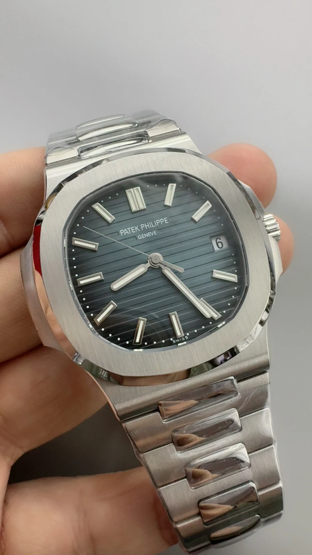 Patek Philippe 5711 — photographed off the sweep
