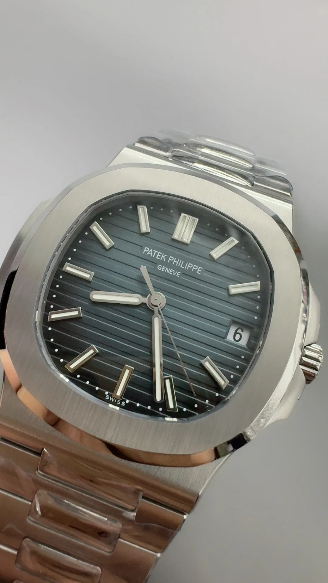 Patek Philippe 5711 — photographed off the sweep