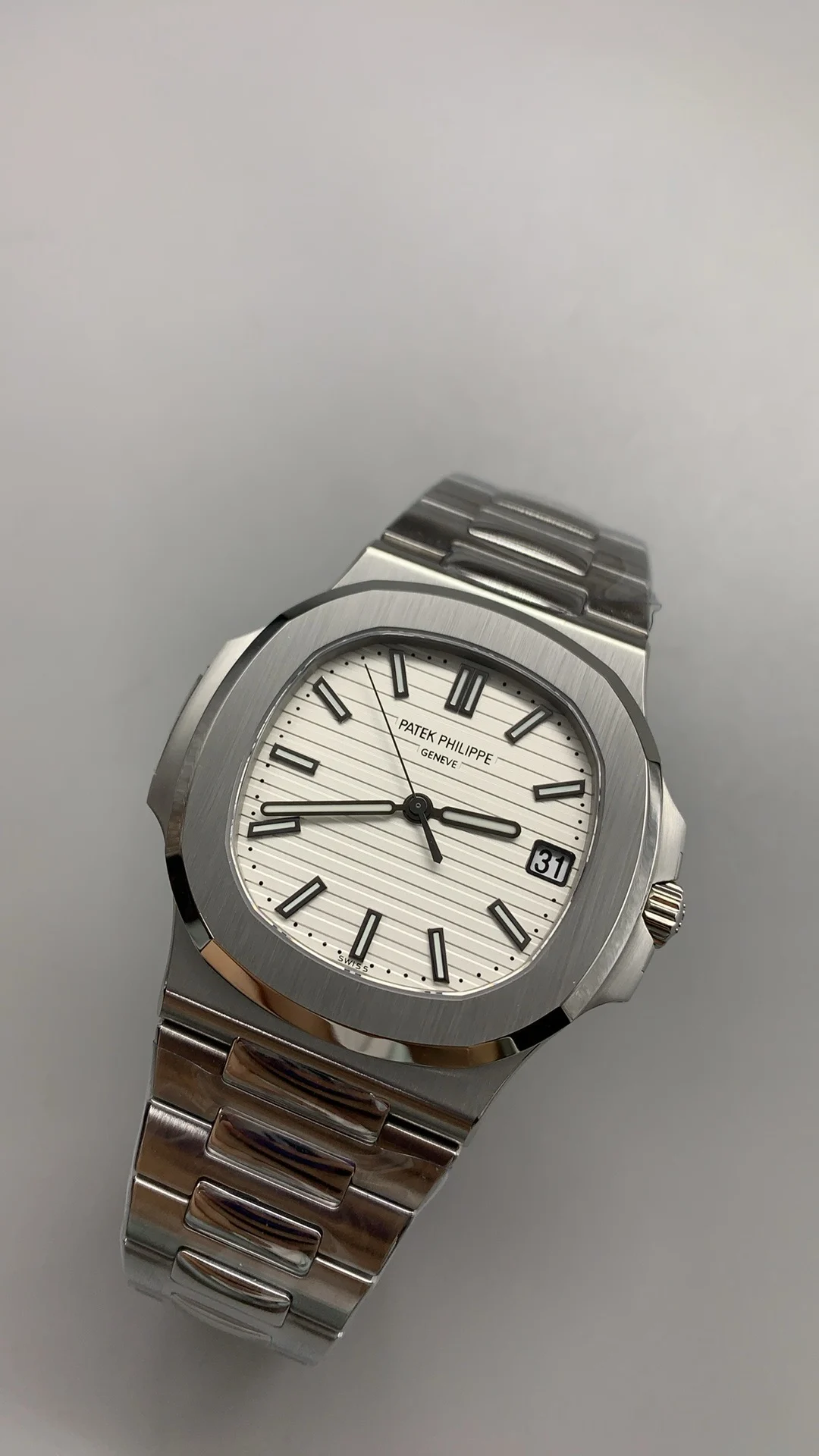 Patek Philippe 5711 — photographed off the sweep