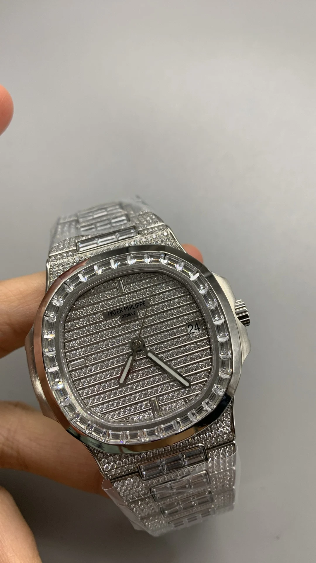 Patek Philippe 5711 — photographed off the sweep