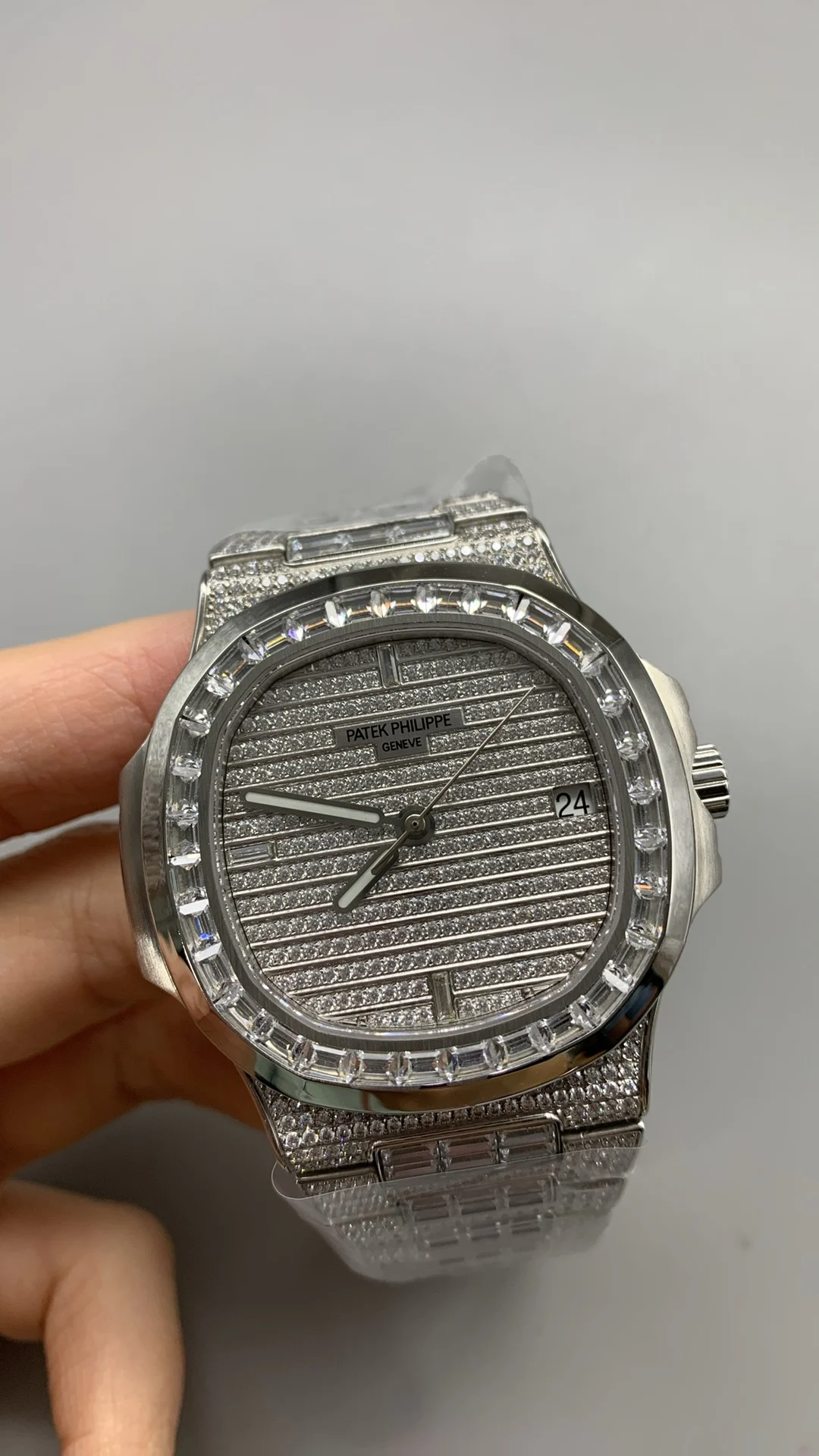 Patek Philippe 5711 — photographed off the sweep