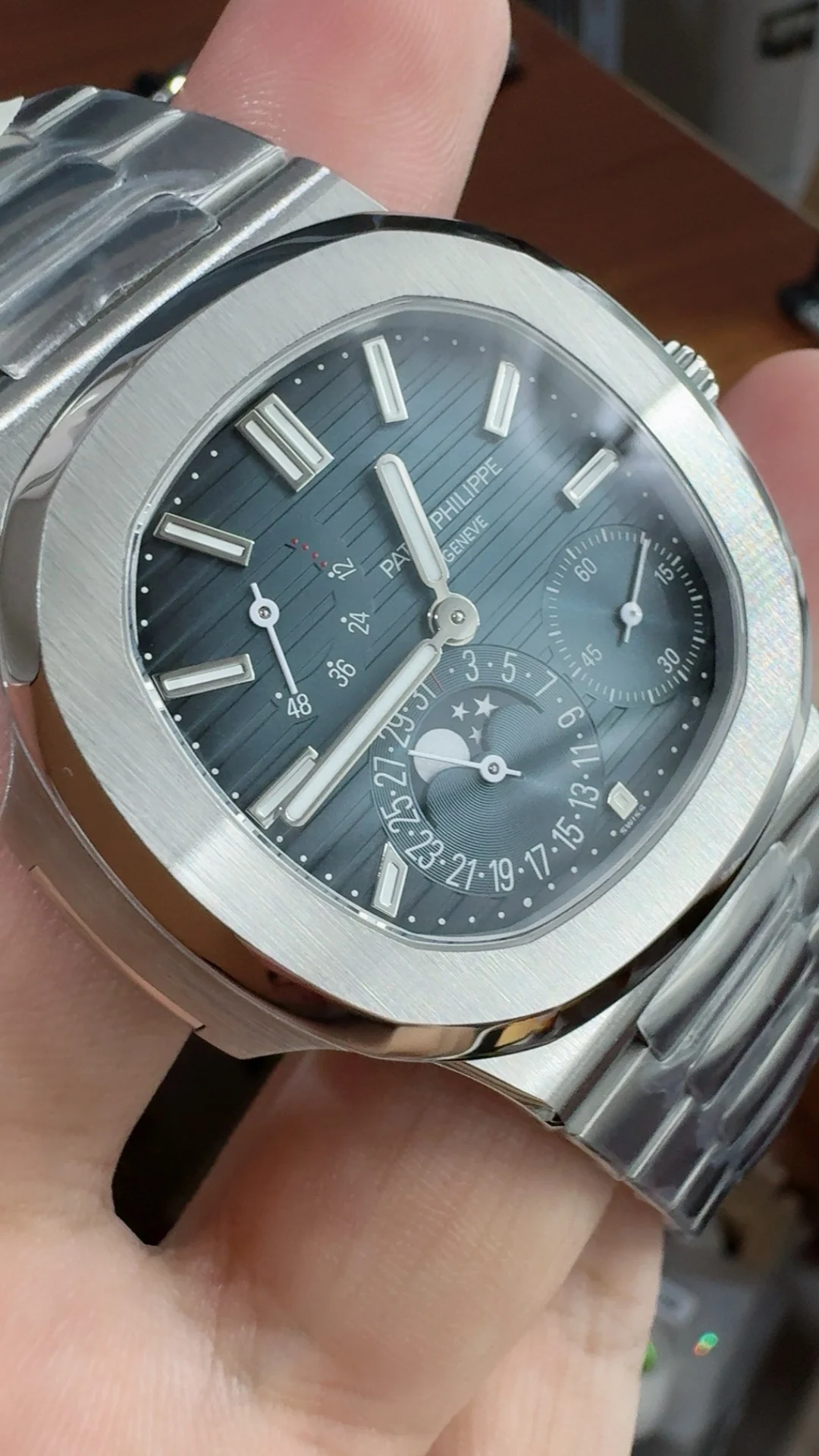 Patek Philippe 5712 — photographed off the sweep