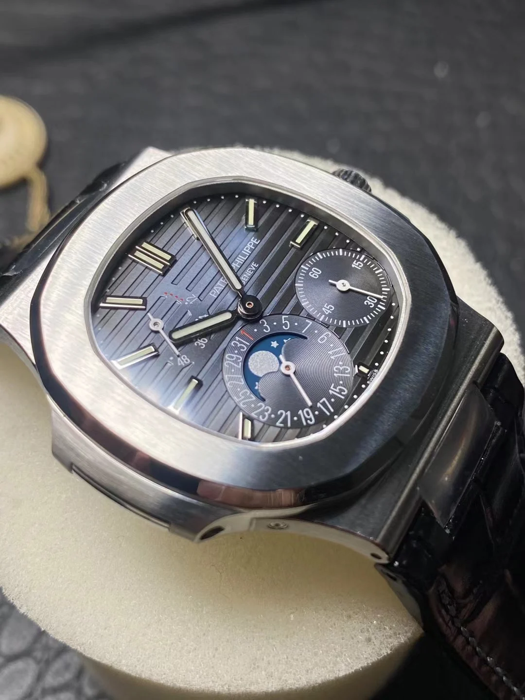 Patek Philippe 5712 — photographed off the sweep