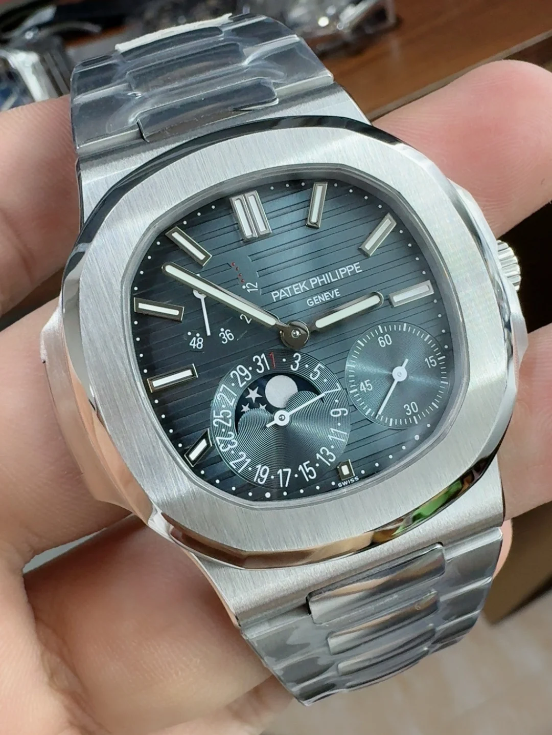 Patek Philippe 5712 — photographed off the sweep