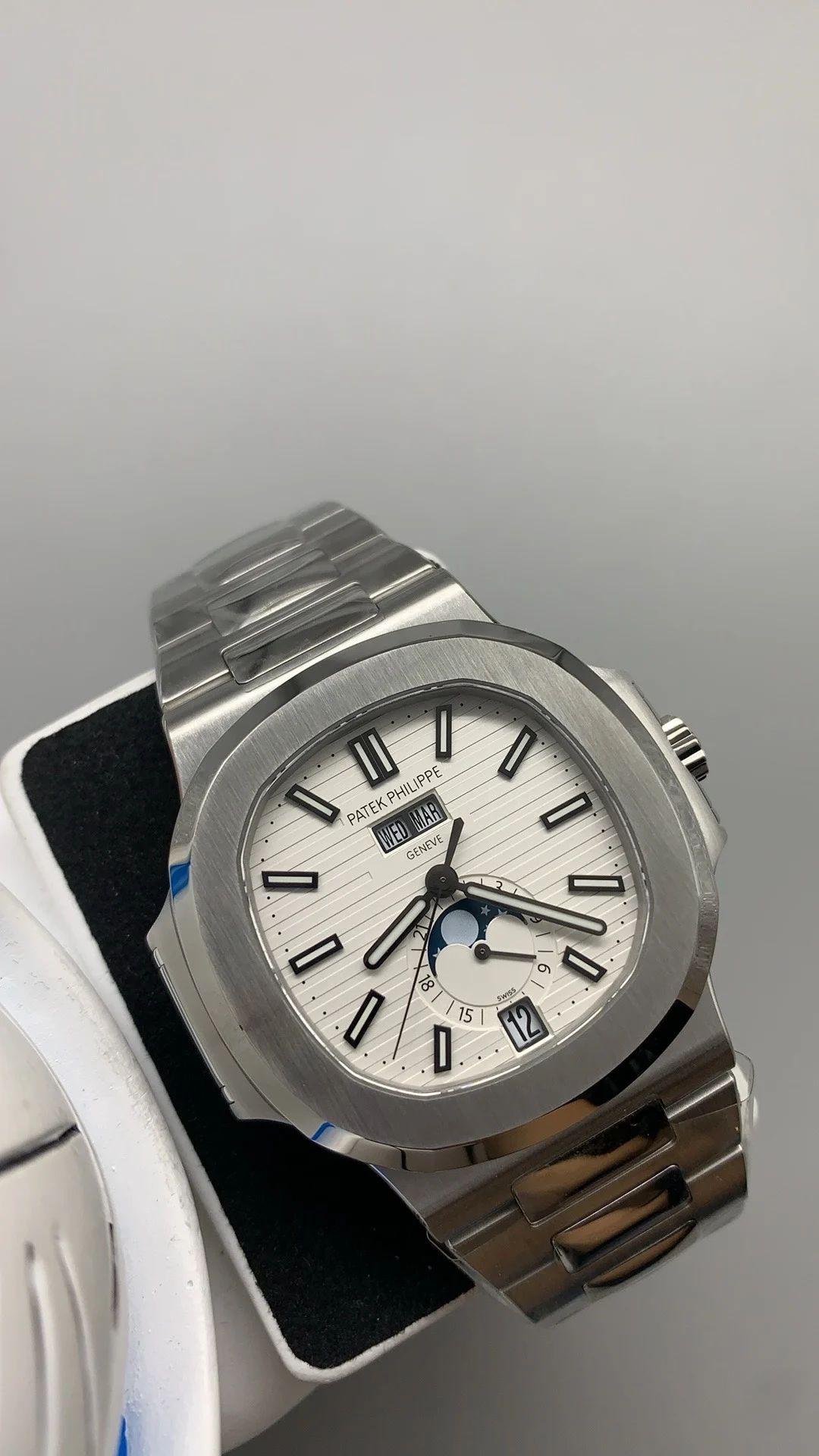 Patek Philippe 5726 — photographed off the sweep