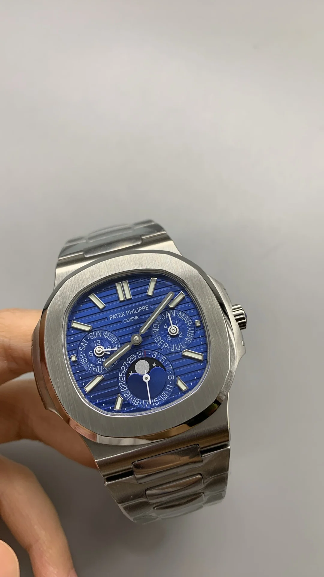 Patek Philippe 5740 — photographed off the sweep