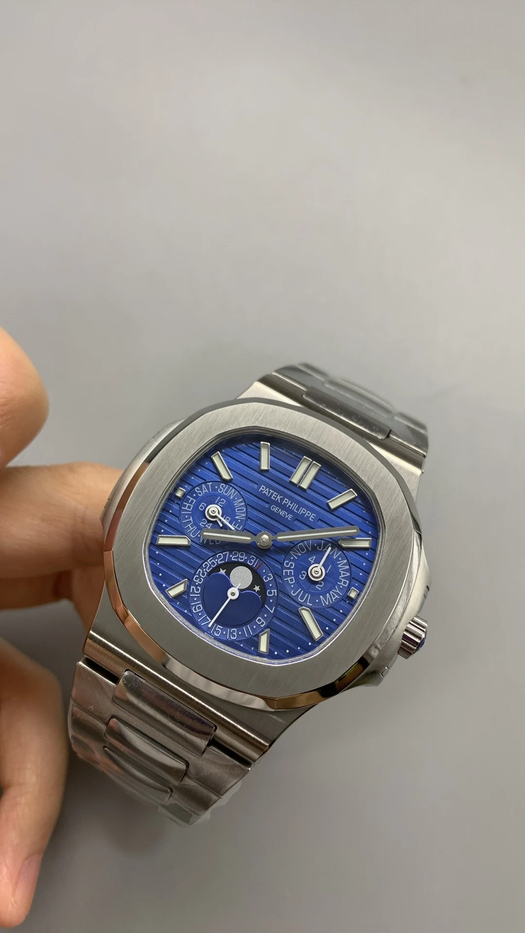 Patek Philippe 5740 — photographed off the sweep