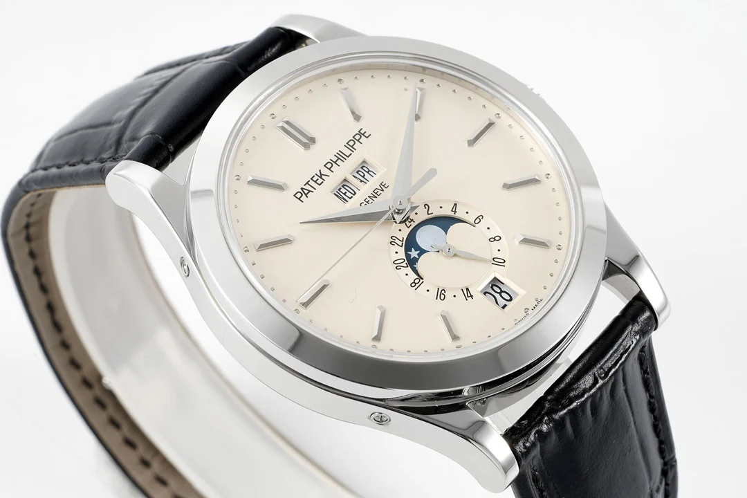 Patek Philippe Annual Calendar Grey Dial 5396 38mm — photographed off the sweep
