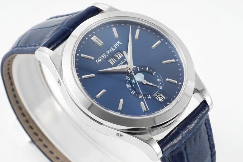 Patek Philippe Annual Calendar Grey Dial 5396 38mm — photographed off the sweep