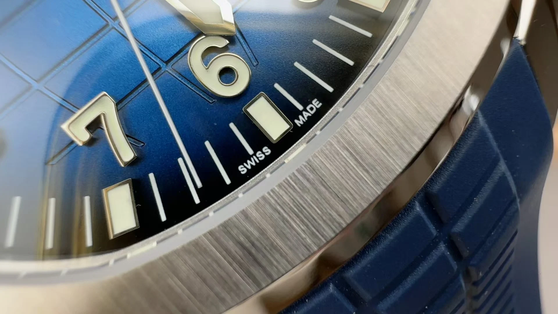 Patek Philippe Aquanaut — photographed off the sweep