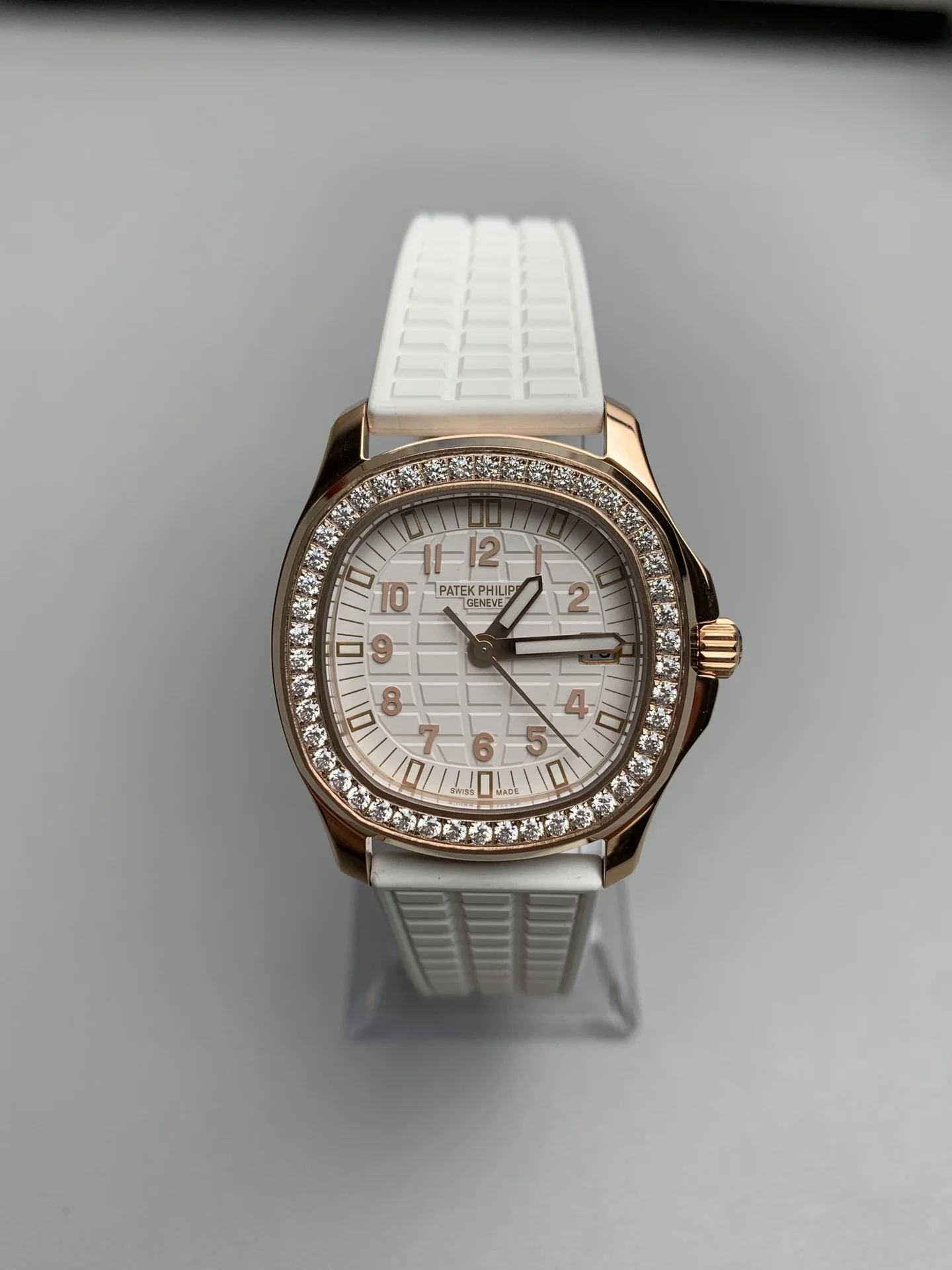 Patek Philippe Aquanaut — photographed off the sweep