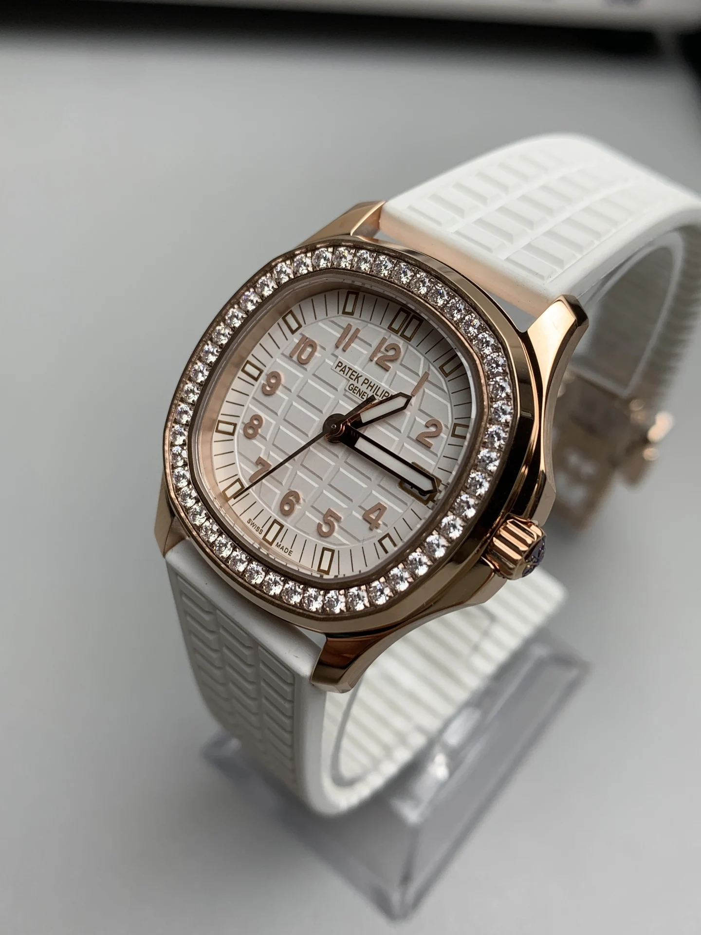 Patek Philippe Aquanaut — photographed off the sweep
