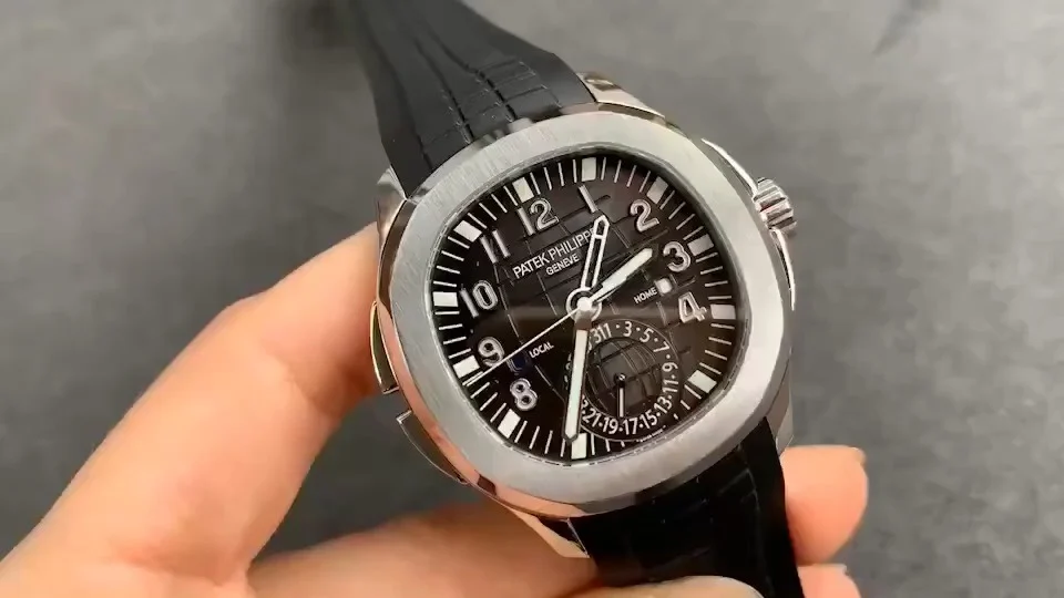 Patek Philippe Aquanaut Chocolate 5164A — photographed off the sweep
