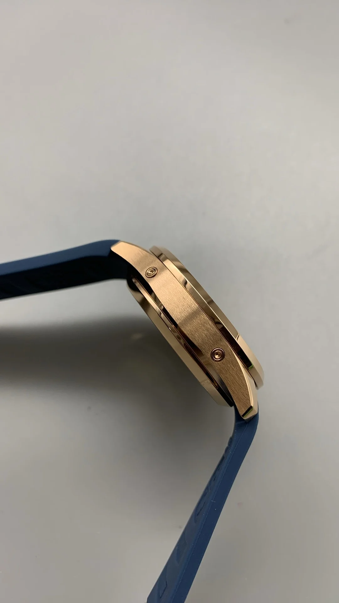 Patek Philippe Aquanaut Moon Phase — photographed off the sweep