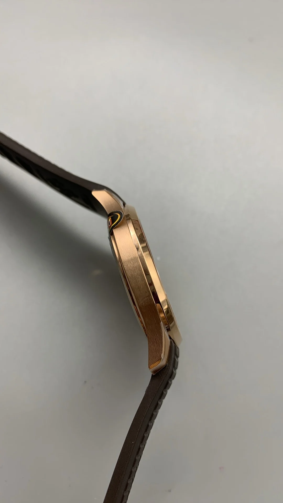 Patek Philippe Aquanaut Rose Gold 5167 — photographed off the sweep