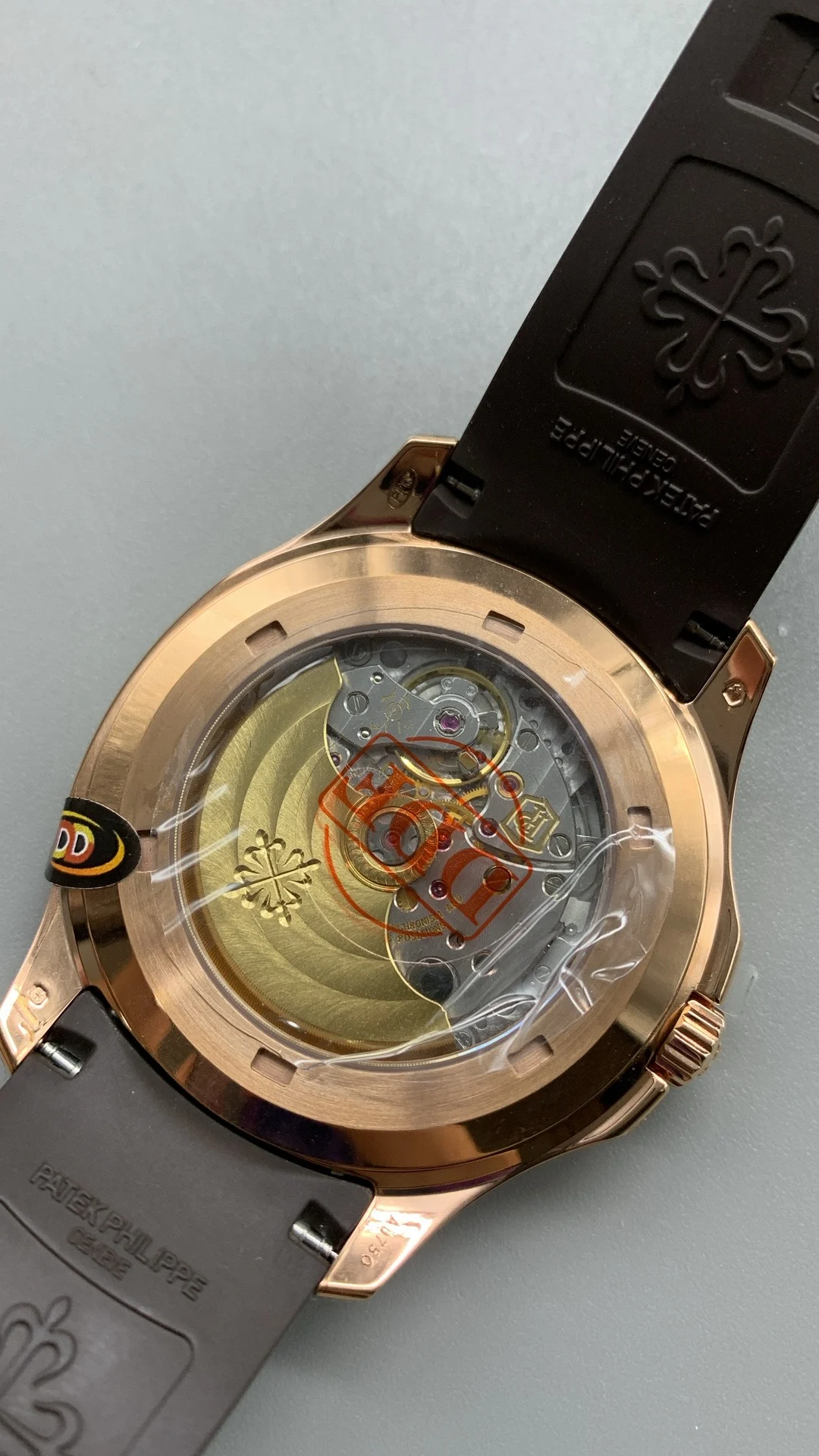 Patek Philippe Aquanaut Rose Gold 5167 — photographed off the sweep